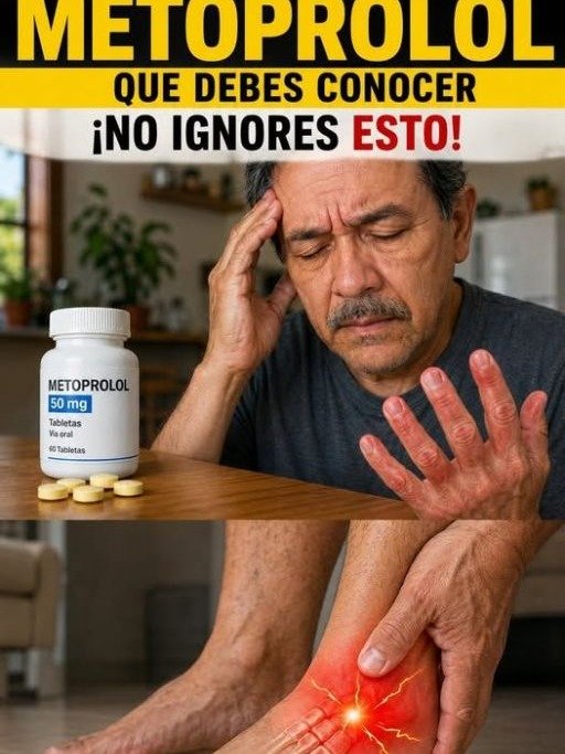 ¡Alerta si tomas Metoprolol! 10 Efectos Secundarios que Estás Confundiendo con la Edad (y Nadie te ha Dicho)