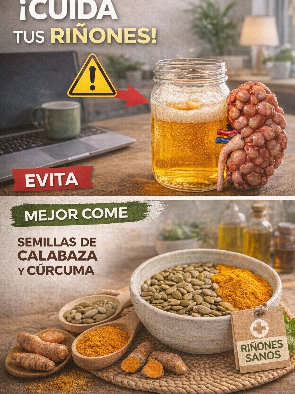 ¡El Dúo Dinámico que Tus Riñones Necesitan! Descubre el Secreto de las Semillas de Calabaza y Cúrcuma que Nadie Te Había Contado