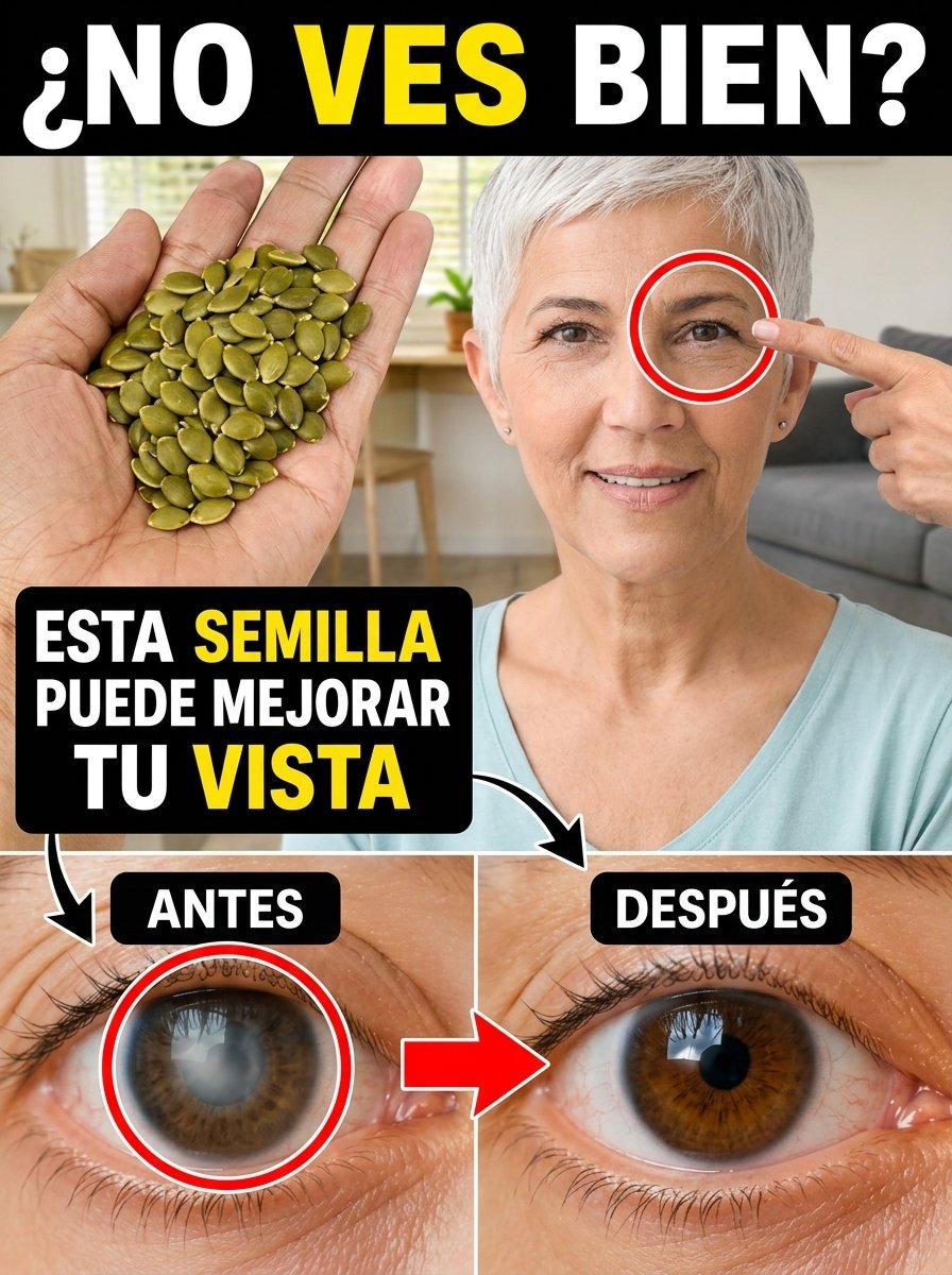 ¡Alerta si tienes más de 45! Estas 4 semillas diarias son el SECRETO para una vista de águila (y proteger tu retina)