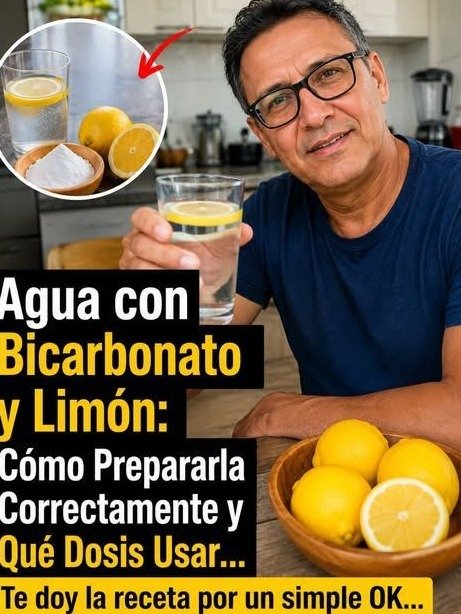 El ÚNICO ERROR que el 99% de los adultos mayores comete con el agua de bicarbonato y limón (¡Y NADIE les advierte!)