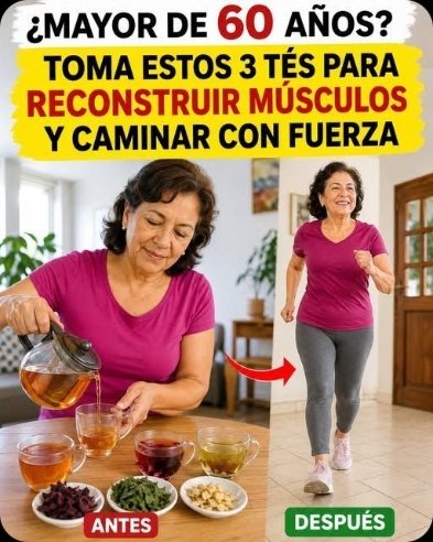 ¿Cansado de Sentirte Rígido? ¡No te Pierdas Estos 3 Tés que tus Músculos Amarán Después de los 60!