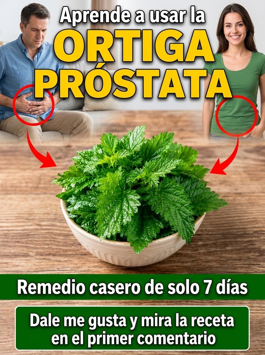 ¡ALERTA Hombres 50+! El Secreto Natural de la Ortiga que Pone FIN a tus Noches Interrumpidas y Molestias al Orinar (¡No te lo Pierdas!)