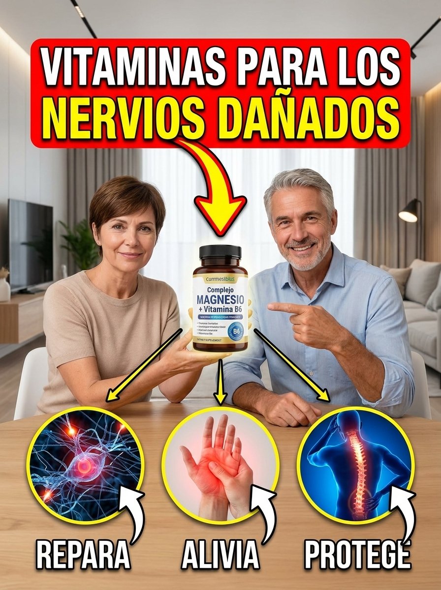 ¡Basta de Hormigueo y Ansiedad! Tus Nervios Te Están Pidiendo AYUDA: Descubre las 5 Vitaminas y Hábitos Esenciales (Y el Secreto que NADIE Te Cuenta)