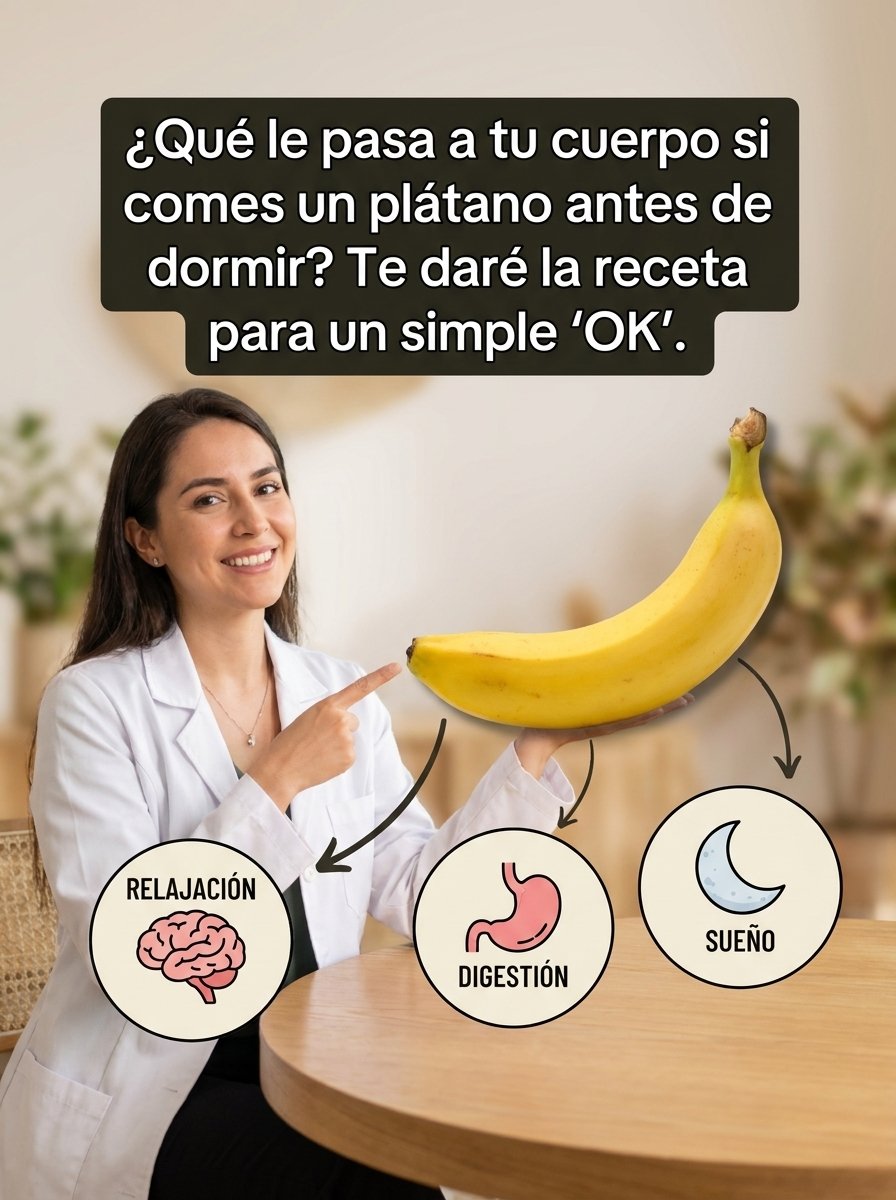 ¡NO LO CREERÁS! 🍌 Esto le PASA a tu cuerpo si comes un plátano ANTES de dormir (Tu sueño cambiará para siempre)
