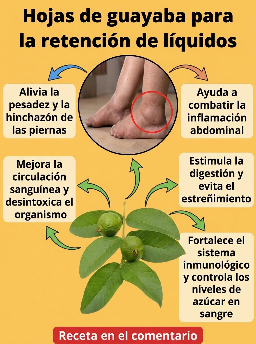 ¡Despídete de la Hinchazón! El Secreto Natural del Té de Hojas de Guayaba que Transforma Tu Cuerpo HOY