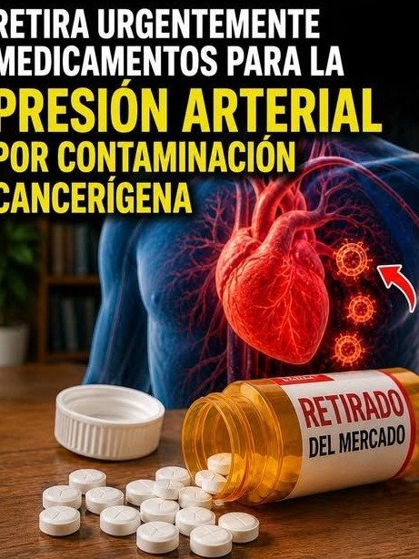 ¡URGENTE! ¿Tomas Prazosina para la presión? Más de 580,000 frascos RETIRADOS por riesgo de CÁNCER. ¡Verifica el tuyo AHORA antes de que sea tarde!