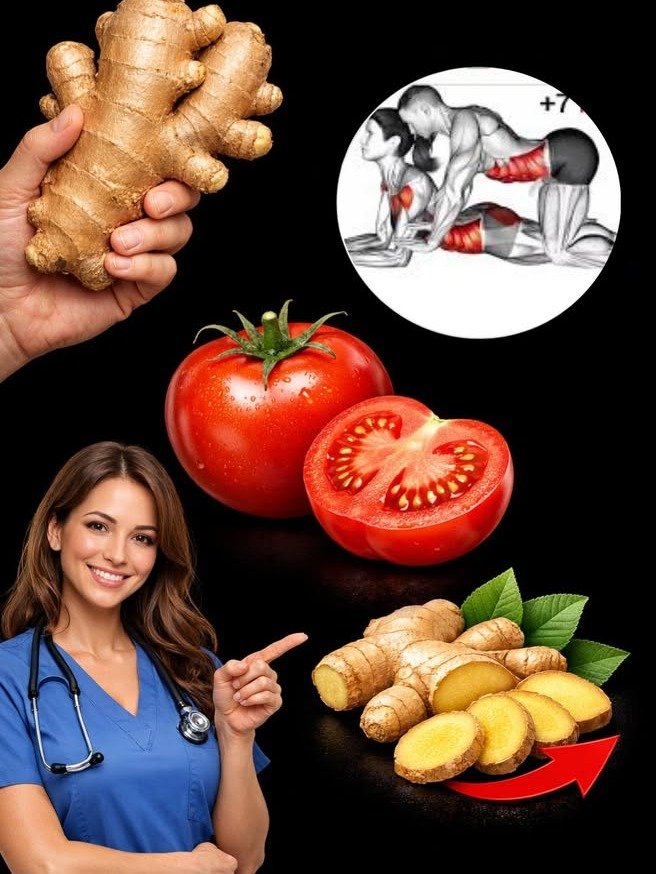 ¡El Secreto Viral para 8 Horas de Energía Imparable! Esta Mezcla de Jengibre y Tomate Cambiará Tu Día