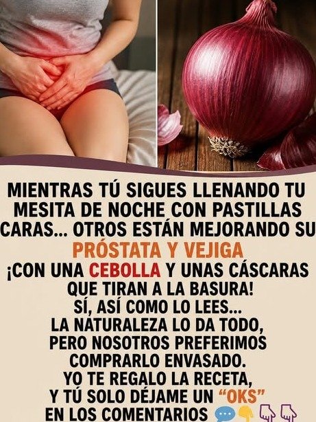 ¡Detén lo que estás haciendo! Estás TIRANDO el secreto milenario para tu próstata y vejiga (la cebolla morada)
