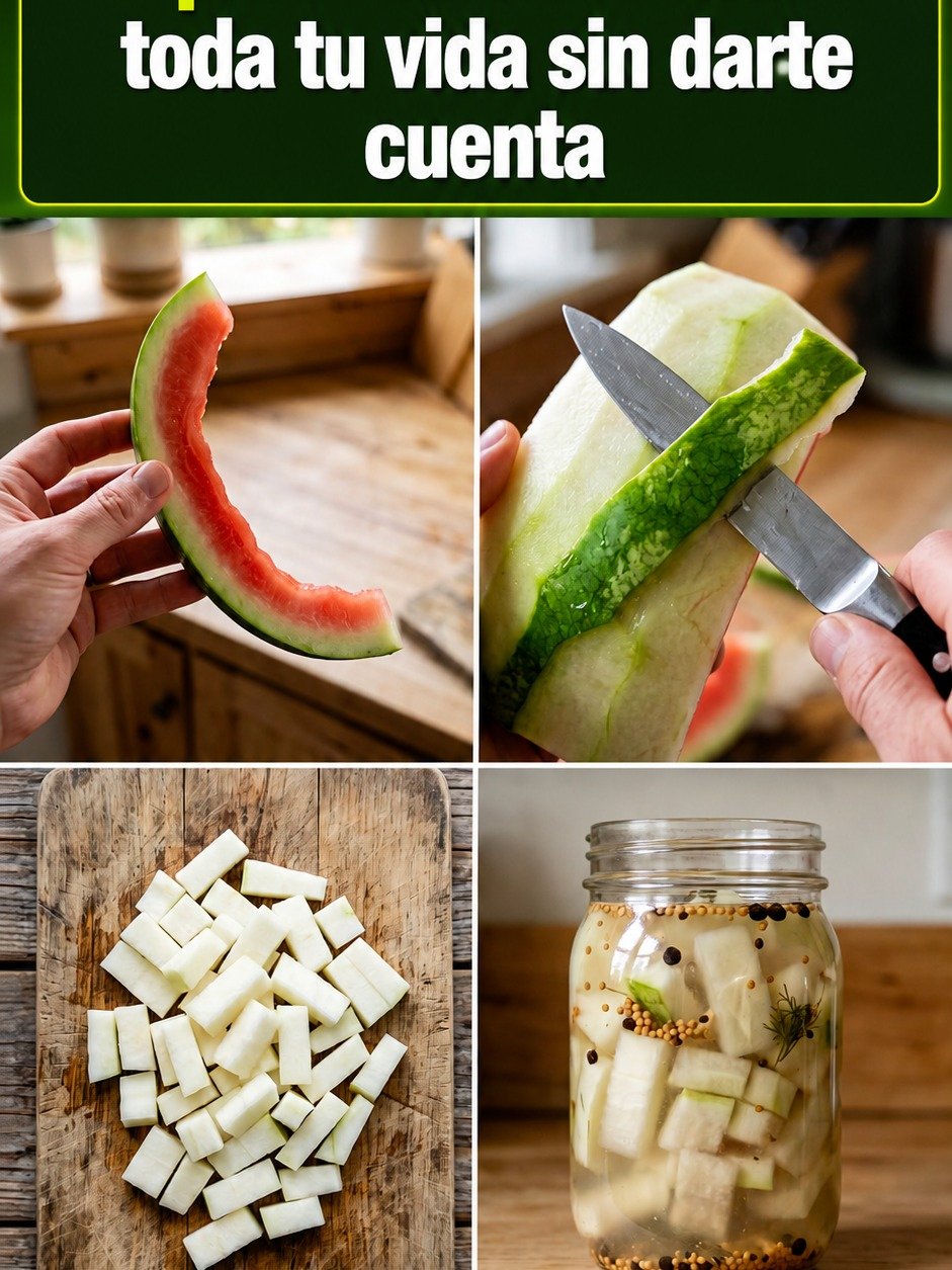 ¡No Tiras la Cáscara de Sandía NUNCA MÁS! El Secreto VIRAL que Transforma tu Cocina y Ahorra Dinero