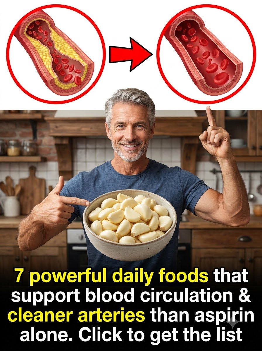 Clear Your Arteries Naturally: 7 Foods That Boost Blood Flow Better Than Aspirin