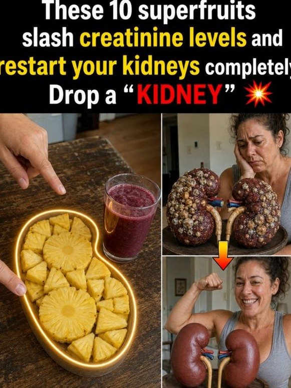 ¡Alerta Roja! Si Tus Riñones Piden Ayuda, ESTAS 10 Superfrutas SECRETAS Pueden Reiniciarlos y Bajar Tu Creatinina Rápidamente
