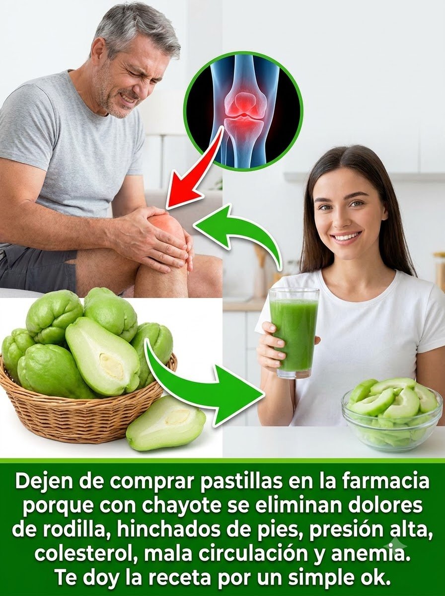¡No creerás lo que un SIMPLE jugo de chayote puede hacer por tus articulaciones (El #1 te dejará sin palabras!)