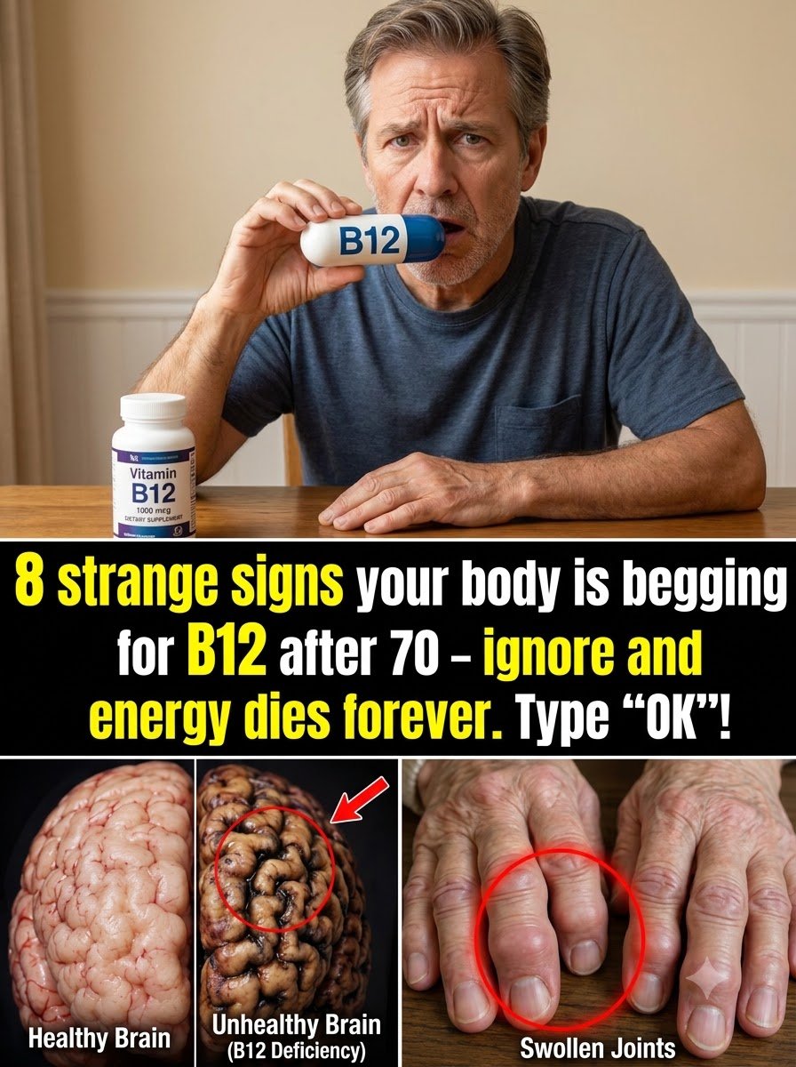 8 señales extrañas de que tu cuerpo te está suplicando vitamina B12 después de los 70