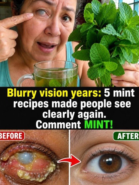 ¿Visión Borrosa y Ojos Cansados? El Ritual de Menta de 5 Minutos Que NADIE Te Cuenta (¡Y Cambiará Tu Día!)