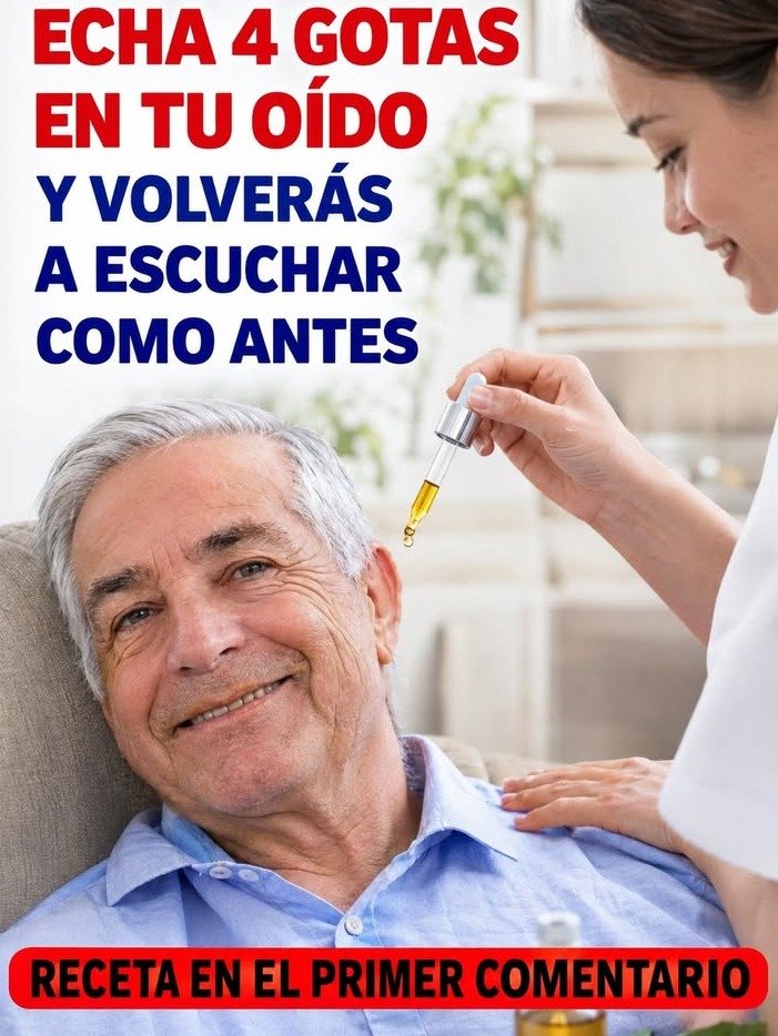 ¡Esto es BRUTAL! Solo 4 gotas en tu oído y recuperarás tu audición al instante (No vas a querer perderte la receta)