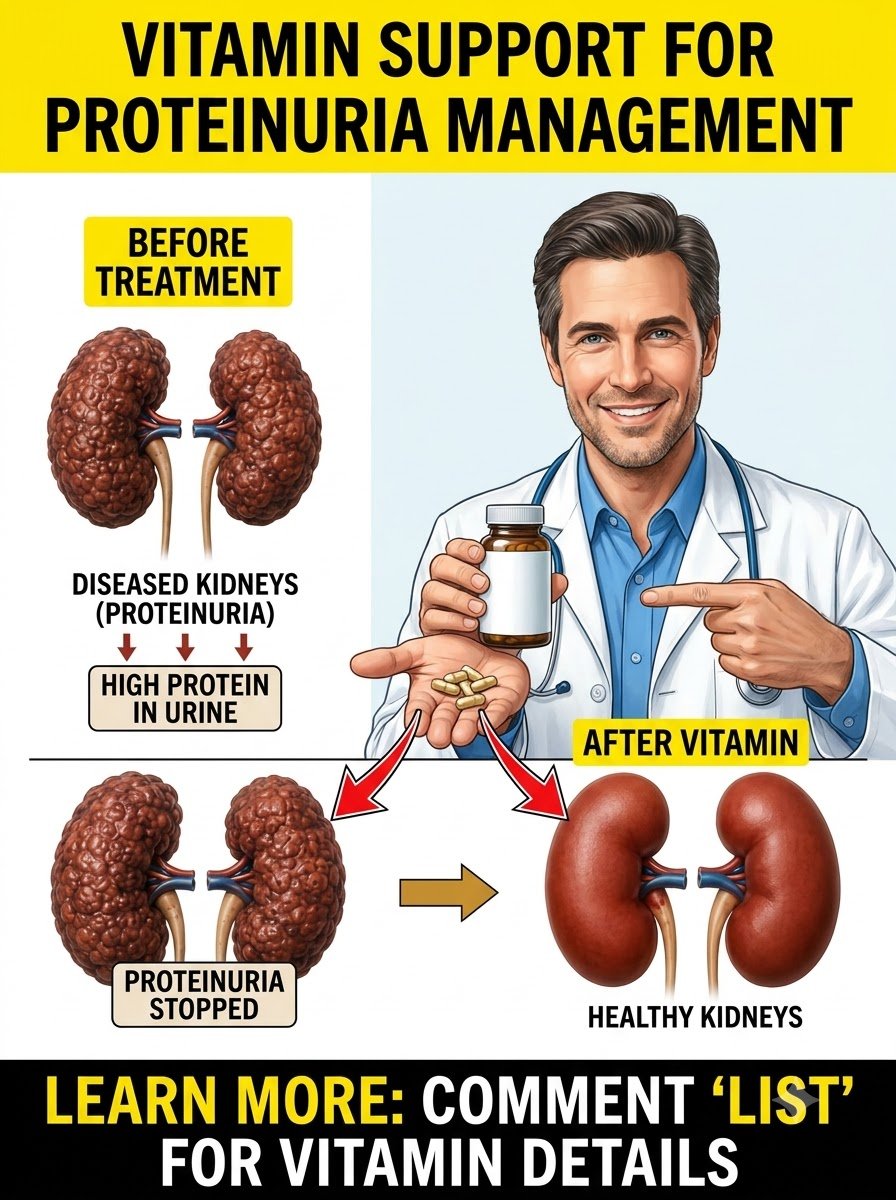 ¡Alerta Roja en tus Riñones! Descubre la Vitamina SECRETA que Frena la Proteinuria y los Reconstruye Naturalmente