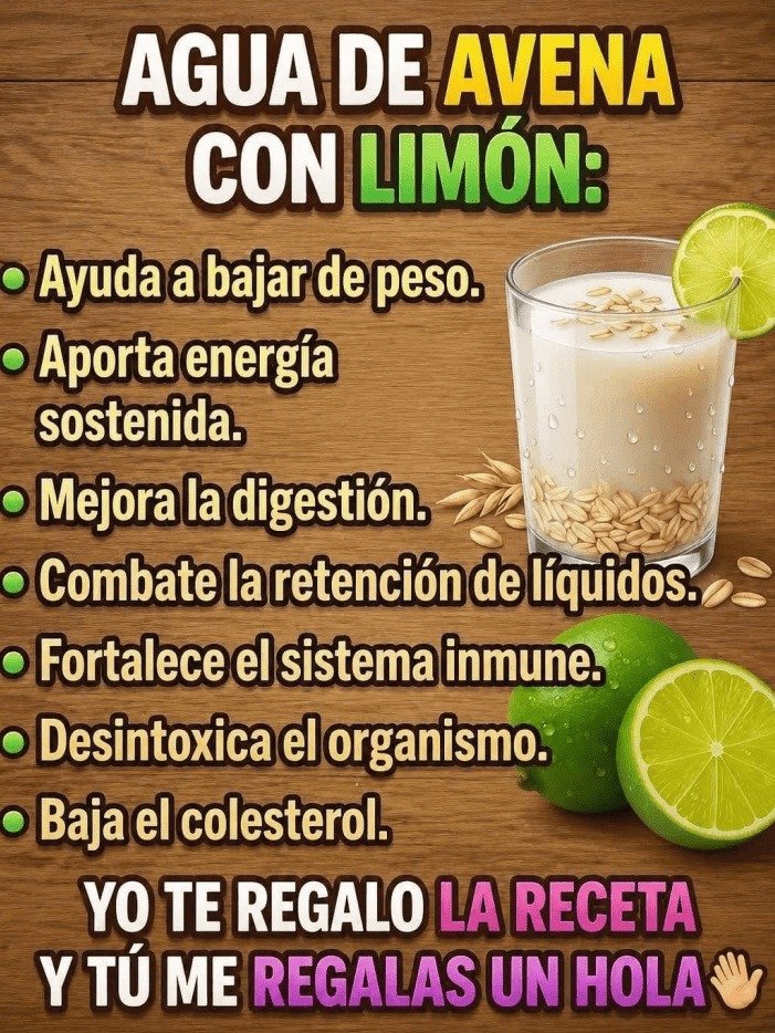 ¡Alerta Saludable! Descubre el Impacto SORPRENDENTE del Agua de Avena con Limón en Tu Cuerpo (¡Tienes Que Verlo!)