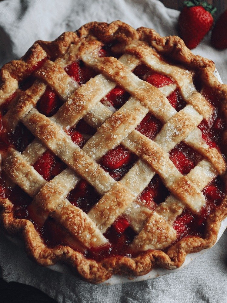You're Missing Out If You Don't Try This Viral Strawberry Rhubarb Pie Recipe This Summer!