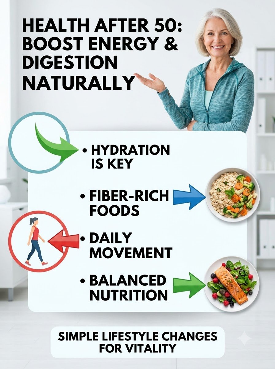 ¡Imprescindible si Tienes Más de 50! Descubre los 12 Alimentos Naturales que RECONSTRUYEN tu Energía y Digestión de Forma ESPECTACULAR