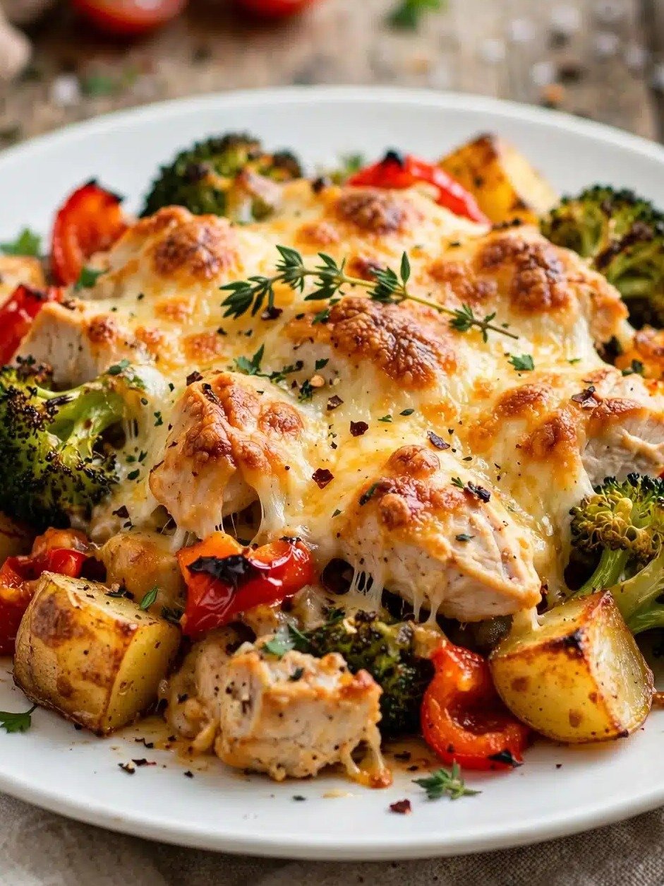 You WON'T Believe How Easy (and Delicious!) This 1-Pan Cheesy Chicken & Broccoli Potato Casserole Is!