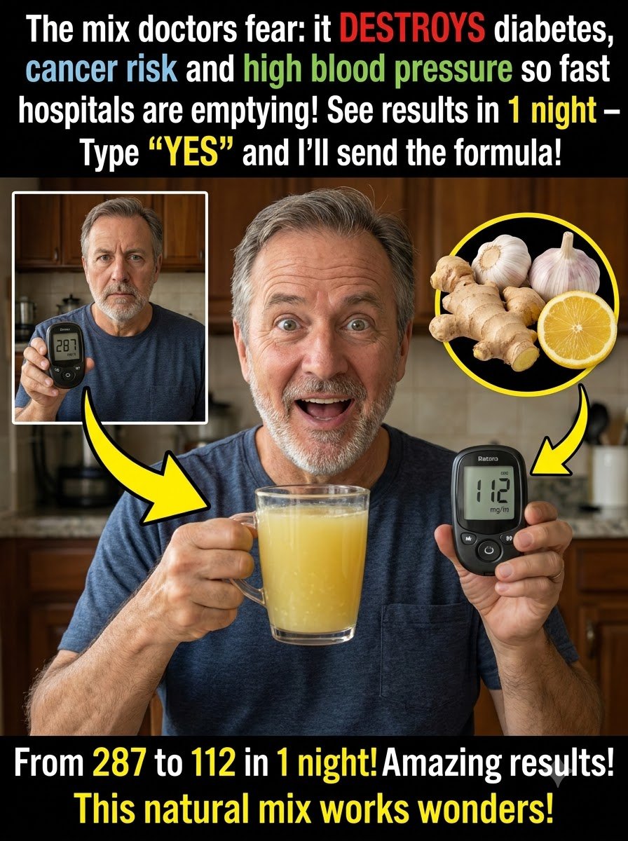 ¡Desafía lo Imposible! Un Vaso al Día de Esta Mezcla Secreta de Ajo, Jengibre y Limón REINICIA Tu Cuerpo y Calma Azúcar, Presión e Inflamación en Días.