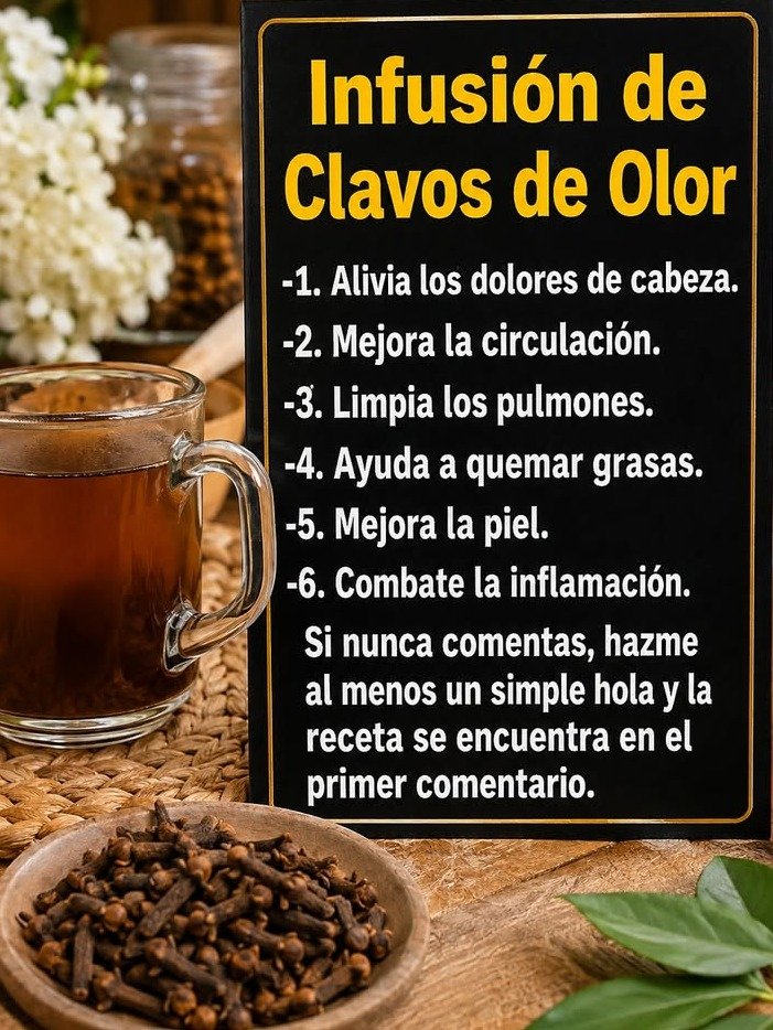 ¡No Bebas Esto Sin Saber! Los 7 Beneficios Secretos del Té de Clavo que la Ciencia Confirma (Tú no conocías el #4)