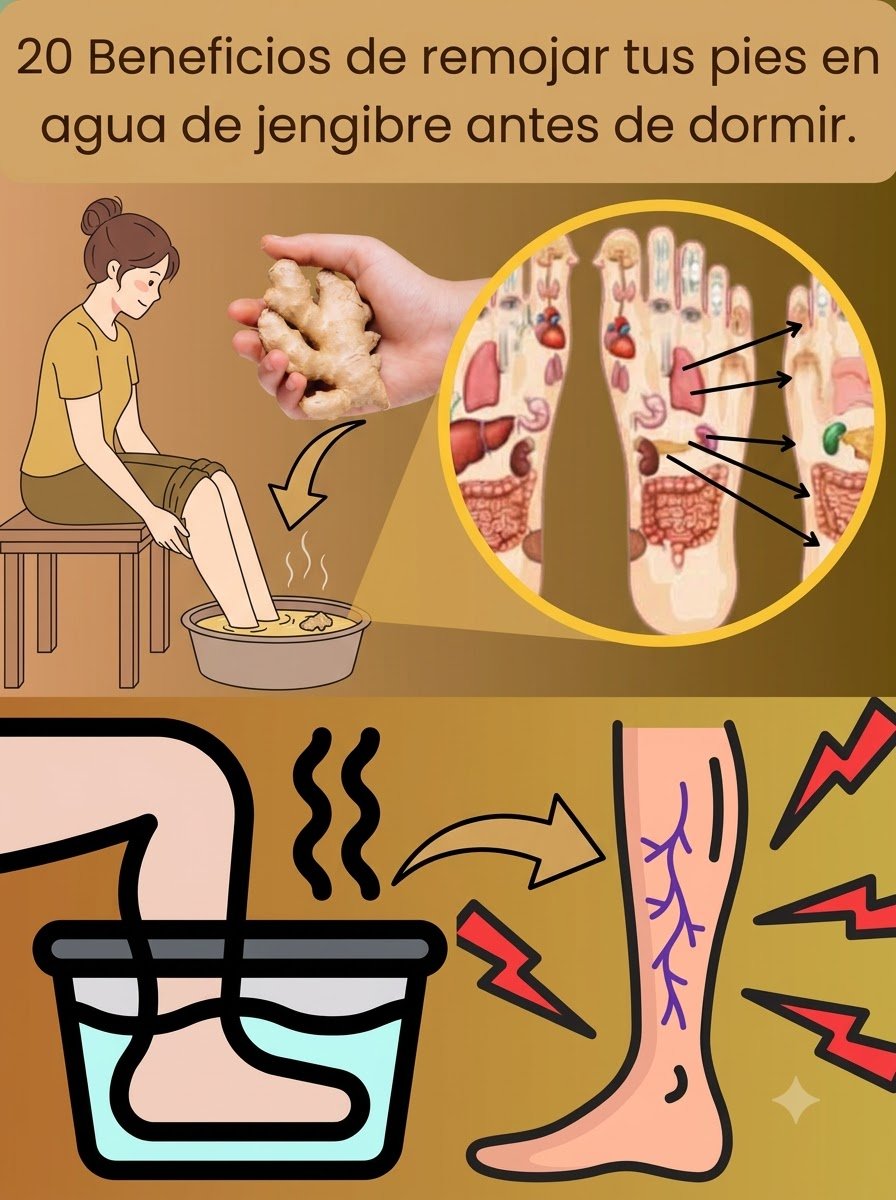 ¿Pies Agotados y Estrés al Límite? El Secreto Ancestral del Baño de Jengibre que TRANSFORMARÁ tus Noches (¡Y Te Hará Flotar!)