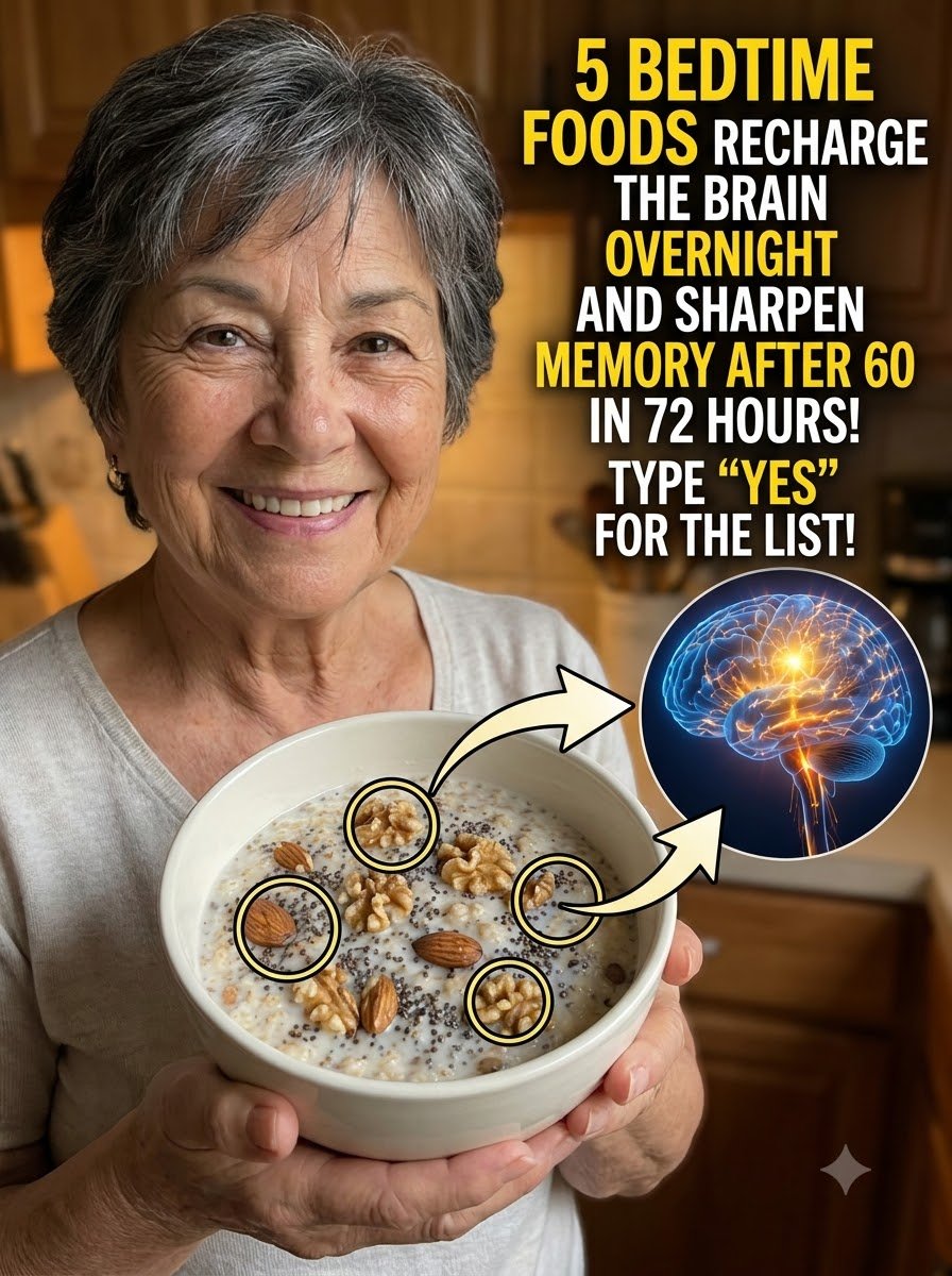 ¡El Secreto Oculto! 5 Alimentos Nocturnos que REPARAN tu Cerebro y Agudizan tu Memoria ¡Mientras Duermes!