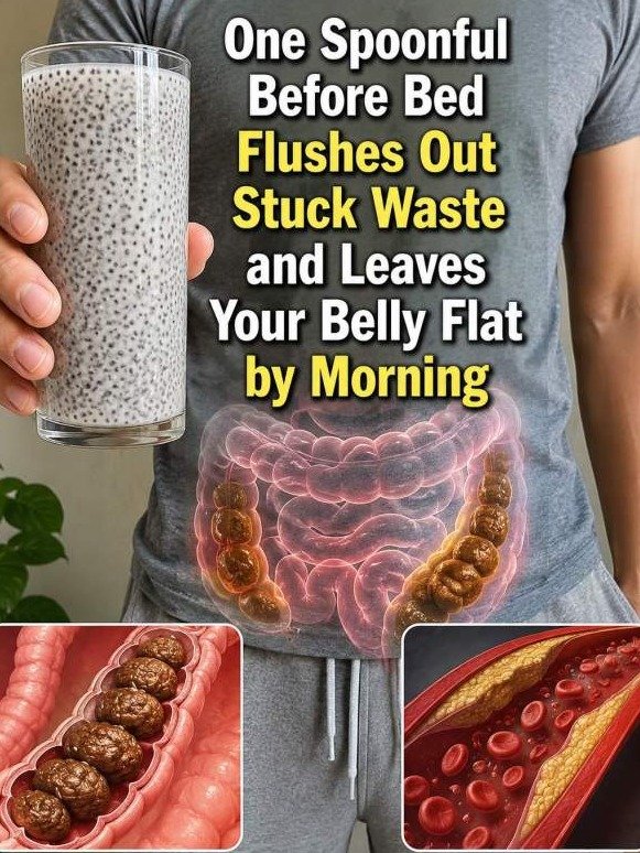 ¡Adiós hinchazón! Desinfla tu abdomen y elimina el estreñimiento con esta cucharada nocturna (El secreto que te ocultan)