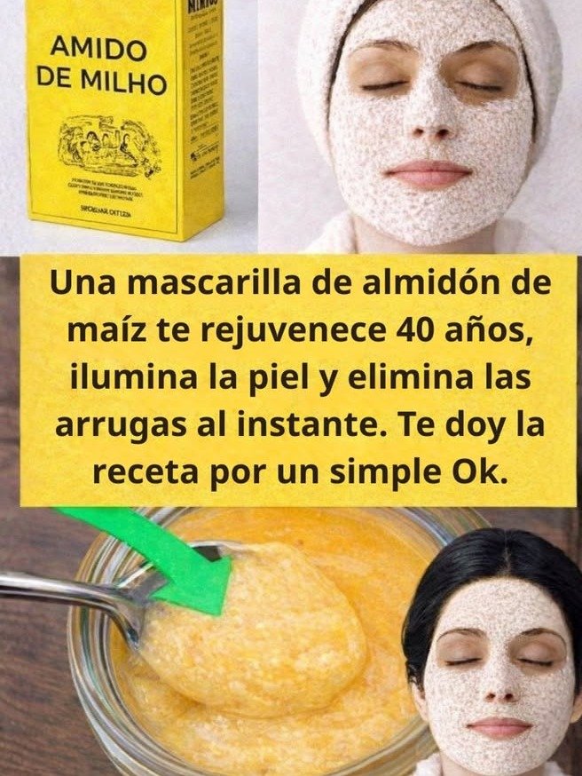 ¡Piel de porcelana en minutos! El secreto viral de la mascarilla de maicena que todas están usando
