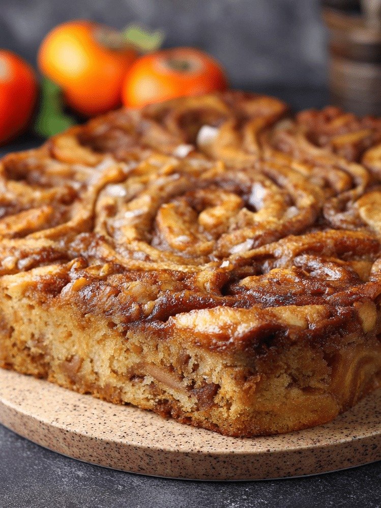 Stop Scrolling! This Apple & Persimmon Cinnamon Swirl Cake is the ONLY Fall Recipe You Need This Season!