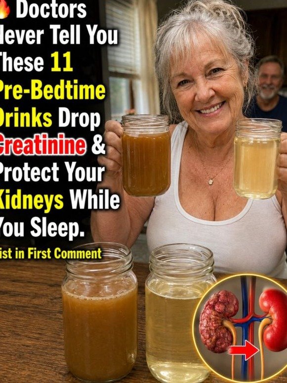 11 Simple Bedtime Drinks That Could Save Your Kidneys and Lower Creatinine Naturally