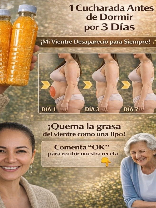 ¡Esta bebida nocturna de 3 días que TODO el mundo recomienda podría cambiar tu abdomen para siempre! 🌙✨