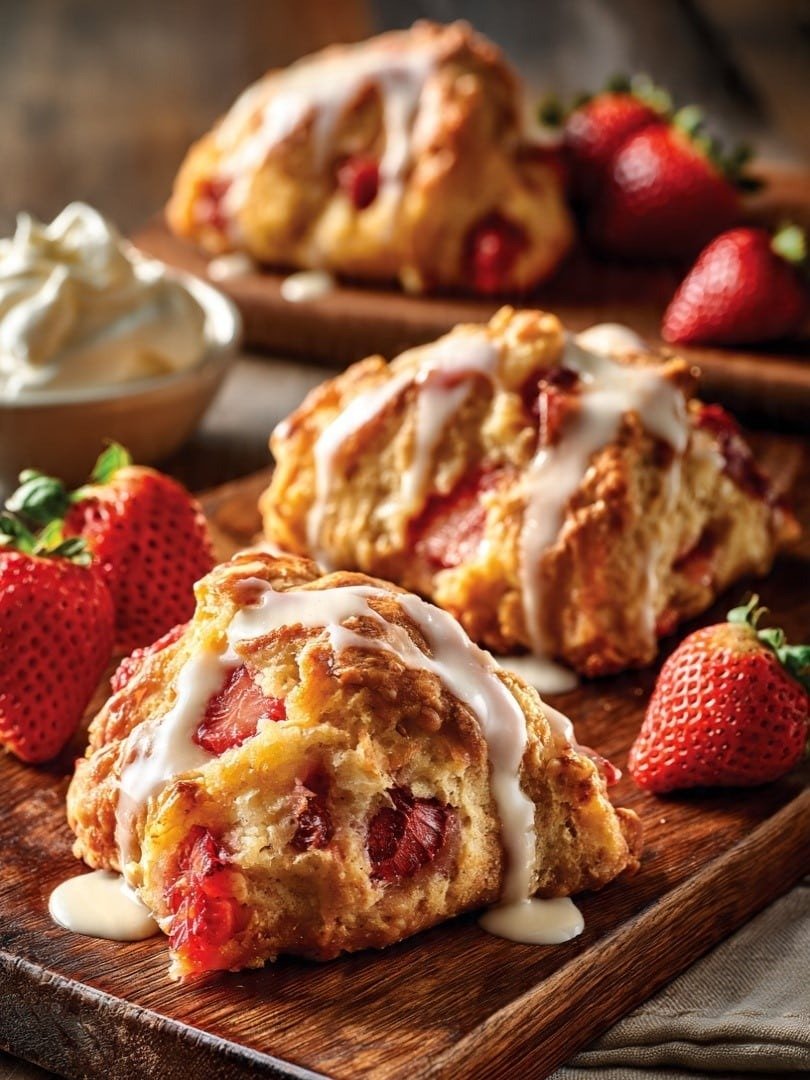 Stop Everything! This Strawberry Shortcake Scone Recipe Will Become Your New Obsession