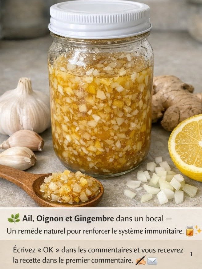 El secreto natural que las farmacias no quieren que sepas: ¡Ajo, cebolla y jengibre en un frasco!