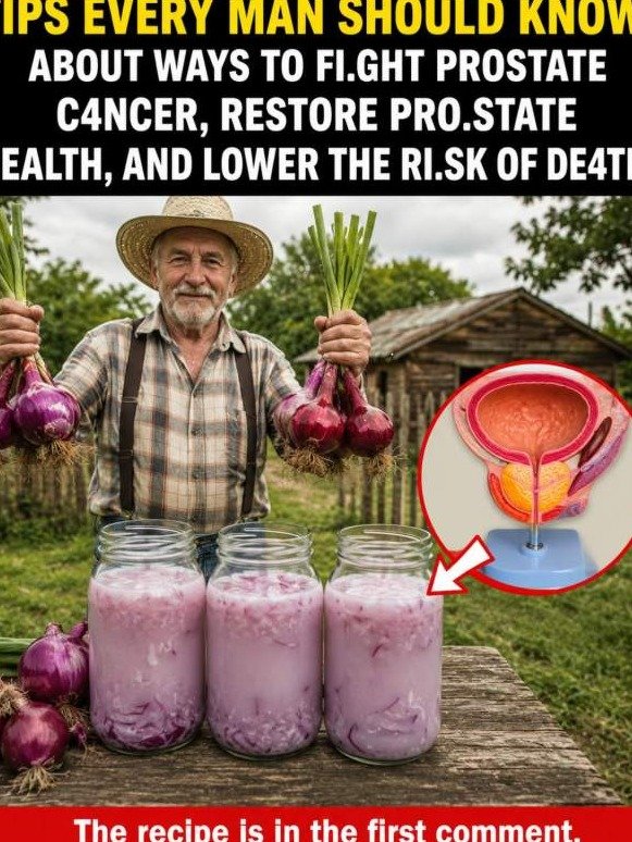 El Secreto Silencioso que los Hombres Mayores Están Perdiéndose: Cebolla Morada y Leche para un 'Reinicio' de Próstata Sorprendente