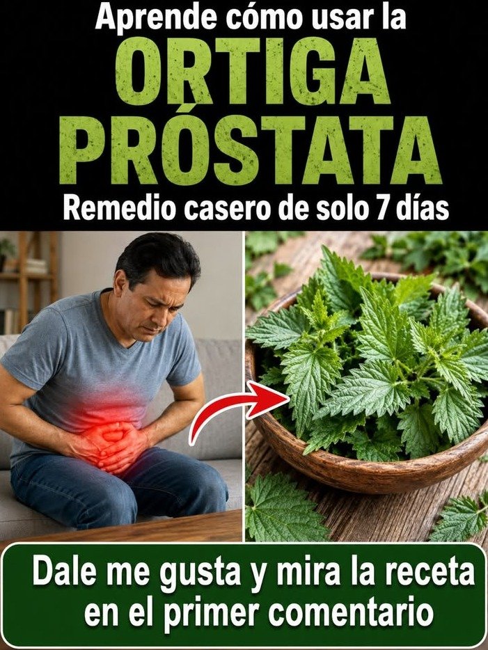 Ortiga para la Próstata: La Receta Secreta que los Hombres Mayores NO Deben Ignorar (¡Síntomas que Desaparecen en Días!)