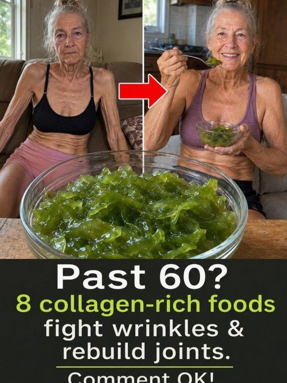 ¿Más de 60? ¡No te pierdas ESTOS 8 alimentos ricos en colágeno que RECONSTRUYEN tus articulaciones (y borran años de tu piel) ASOMBROSO!