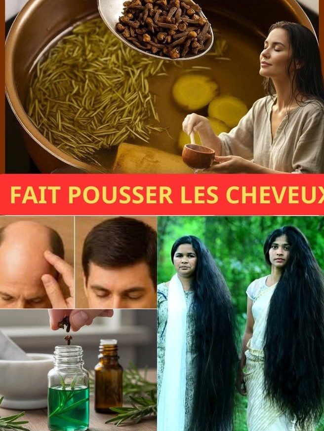 ¡Basta de Pelo Corto! El Tónico de Romero y Clavo que DESPERTARÁ tu Crecimiento Capilar en solo 7 Días 💆♀️✨