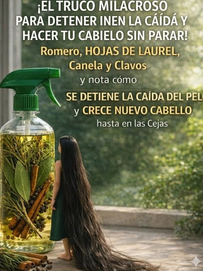 ¡SOS Cabello! ¿Se te cae a mechones? Este spray herbal de 4 ingredientes es el SECRETO que lo está TRANSFORMANDO (y tú puedes hacerlo HOY)