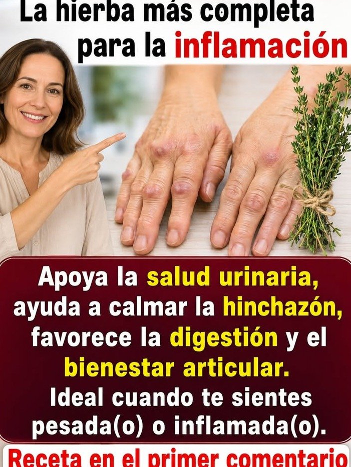 ¡Esta hierba te va a sorprender! Combate inflamación, infecciones y dolores articulares de forma natural