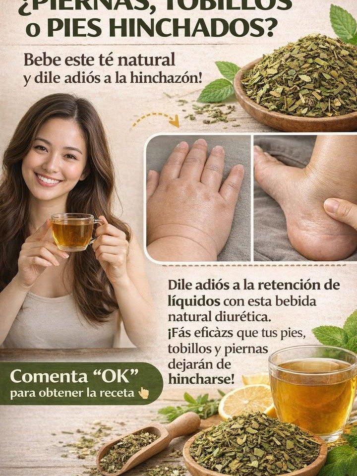 Adiós a la hinchazón: El té natural que desinflama tus piernas en minutos