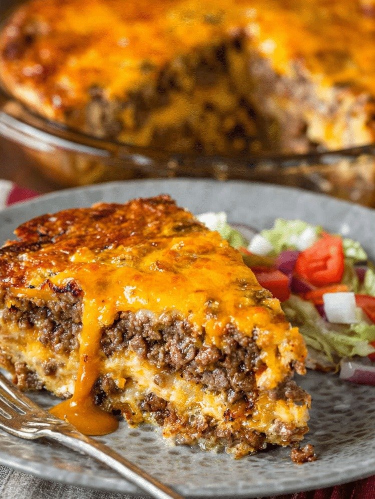 You WON'T Believe How Easy This Cheeseburger Pie Is - A Family Favorite in Under 30 Mins!