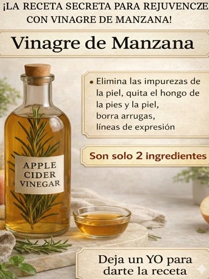 ¡El Secreto Mejor Guardado! Una Cucharada de Vinagre de Manzana Puede Eliminar 8 Problemas Diarios que Te Roban la Energía (No lo creerás)