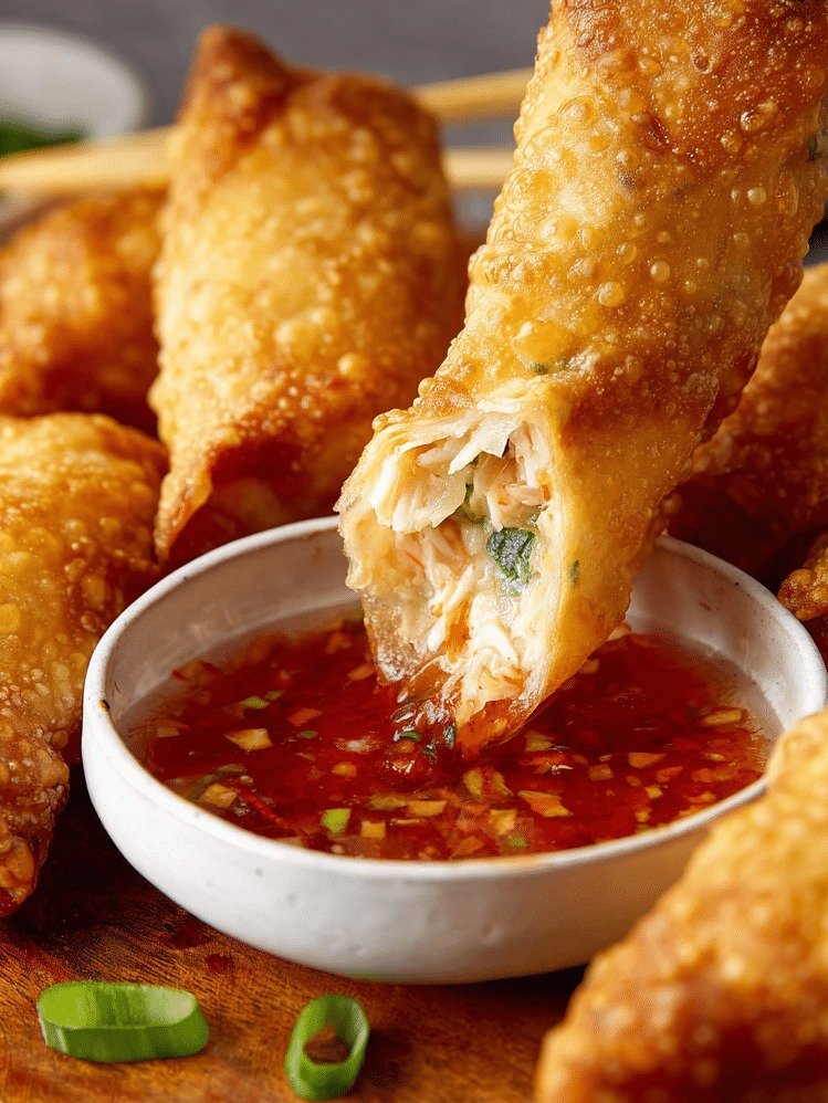 CRUNCH ALERT! You Won't Believe How Easy It Is to Make These Viral Crab Rangoon Egg Rolls (Your Guests Will Beg for the Recipe!)