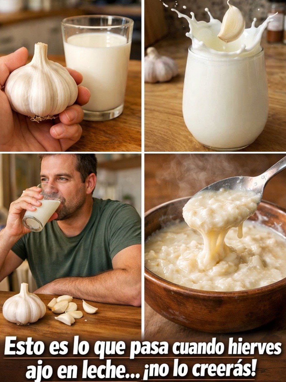 ¡NO LO HAGAS SIN SABER ESTO! La Verdad Impactante del Ajo Hervido en Leche: ¿Milagro o Peligro Oculto?