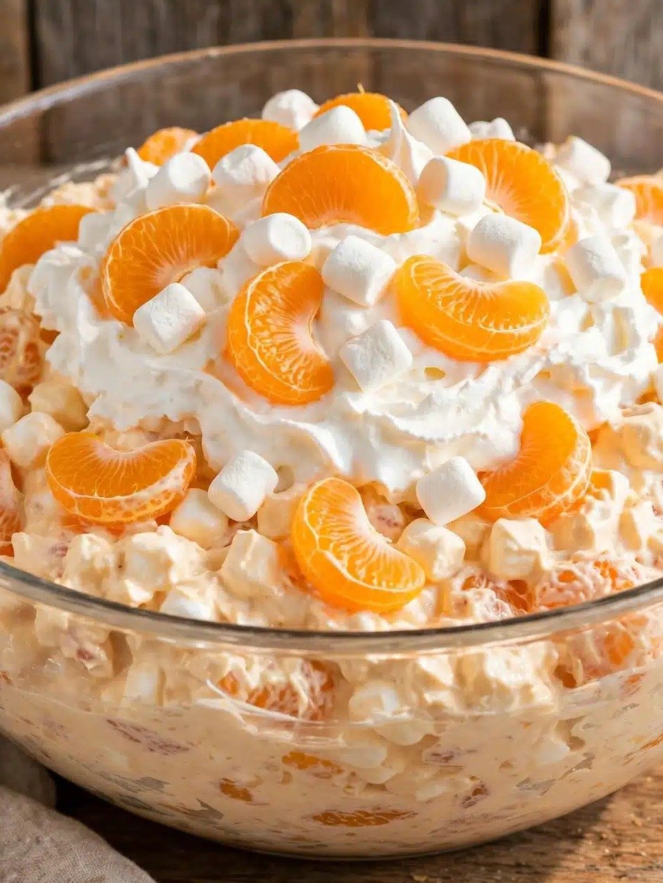The 4-Ingredient Orange Creamsicle Salad That Will Instantly Transport You Back to Childhood!