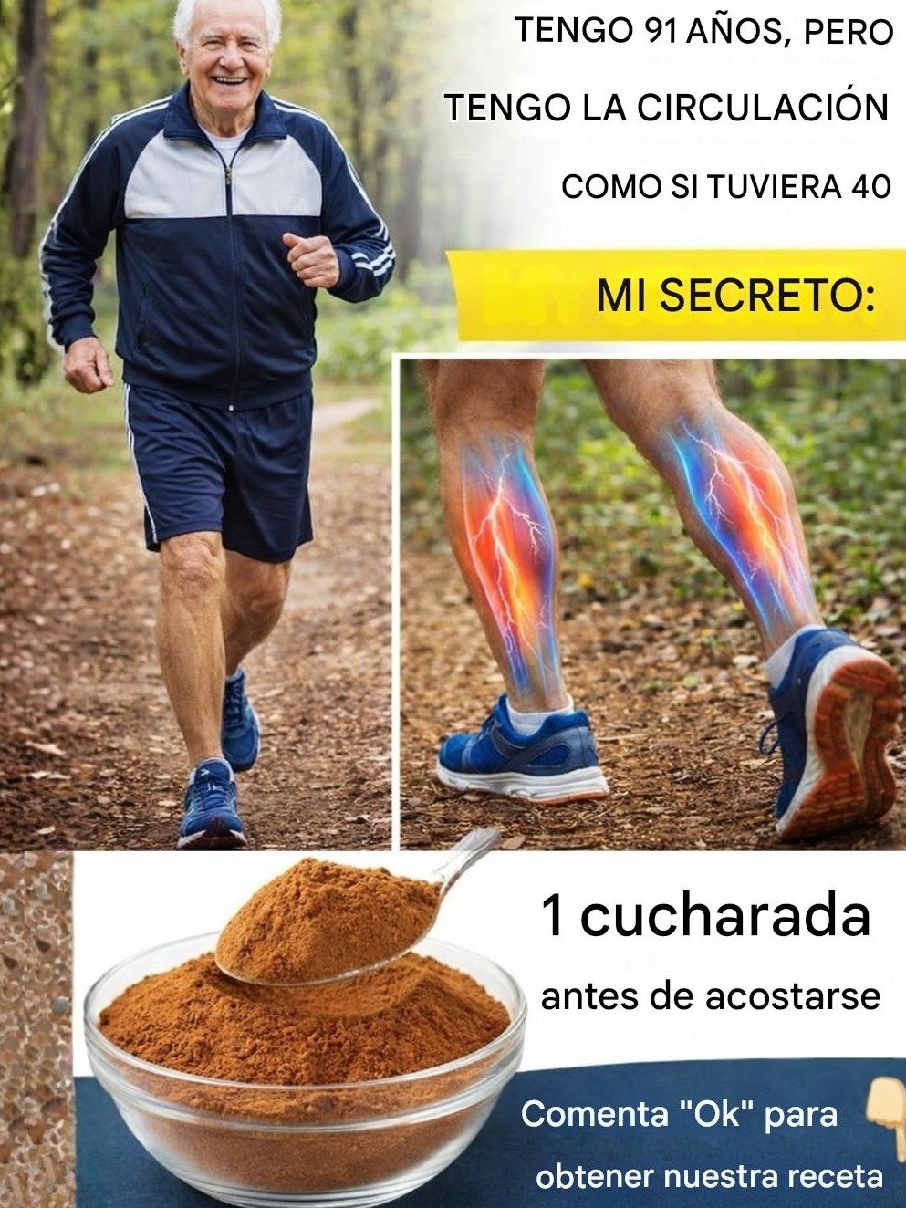 ¡El Truco Nocturno de UNA Cucharada que NUNCA te Contaron para DESPERTAR tu Circulación y Olvidarte de las Piernas Pesadas!