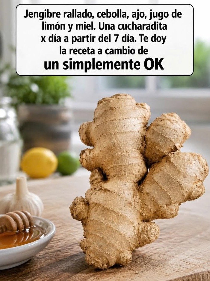 🔥 ¡Este Elixir Natural de Jengibre, Ajo y Miel Está Causando FUROR! La Receta Secreta que tu Abuela ConocÃa (Toma 1 Cucharadita al DÃa)
