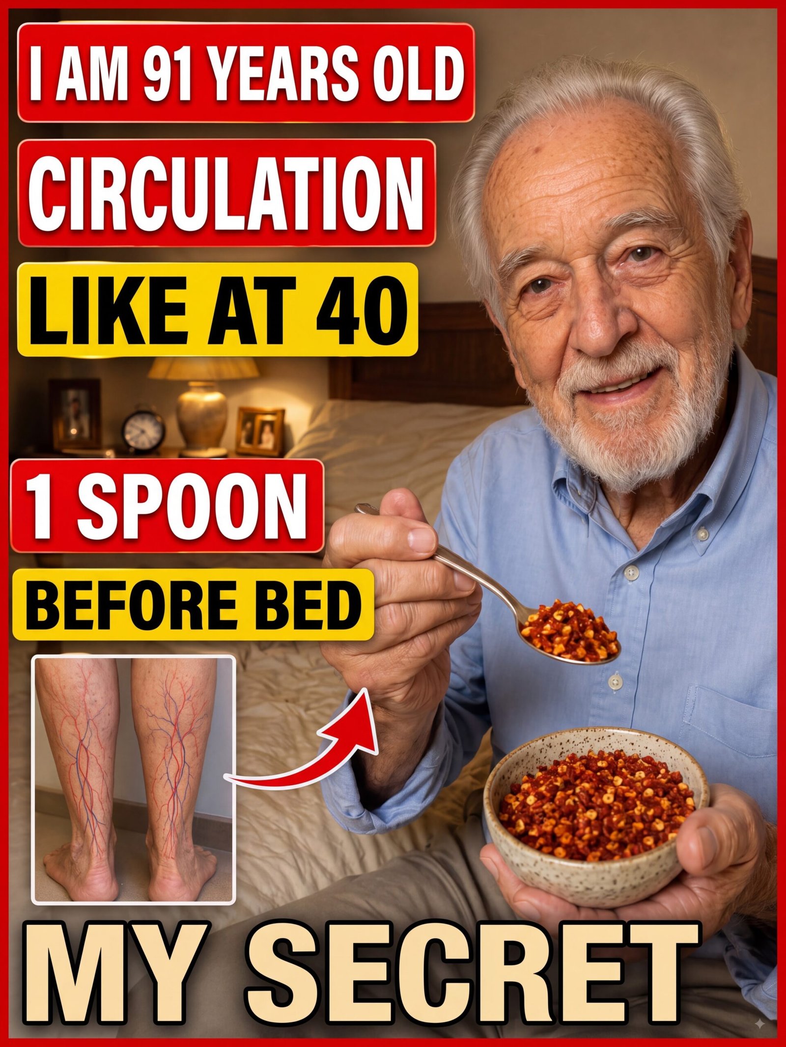 After 50: The 8 SURPRISING Nighttime Snacks That Could Revolutionize Your Circulation (Say Goodbye to Heavy Legs & Cold Feet!)